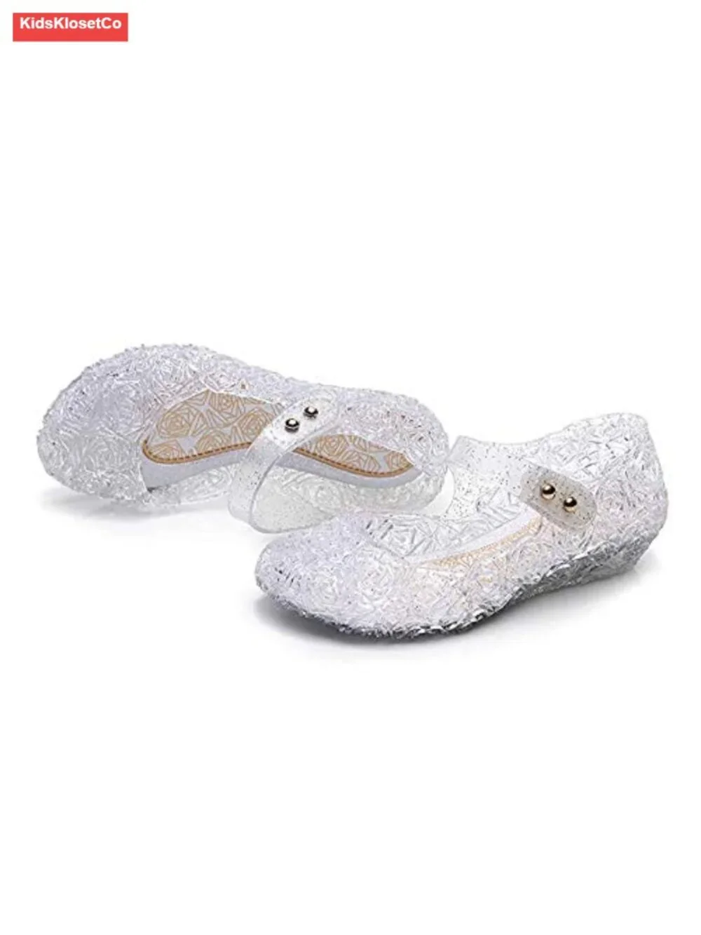 Princess Girls Jelly Sandals Mary Janes Dance Party Dress Up Cosplay Shoes
